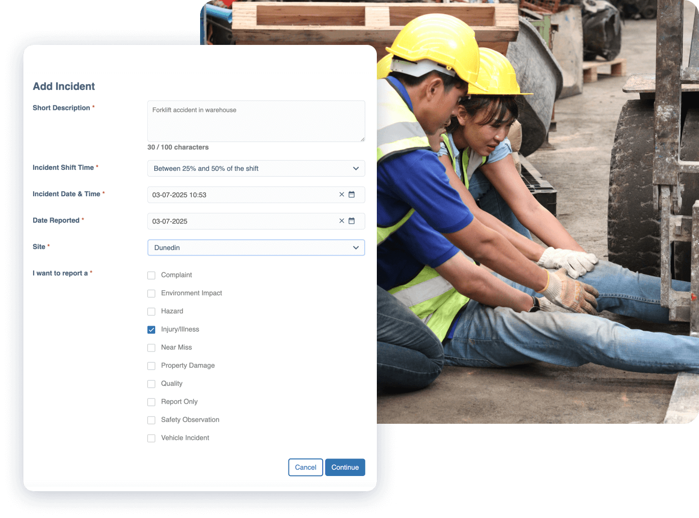 Customisable Forms for Accurate Reporting