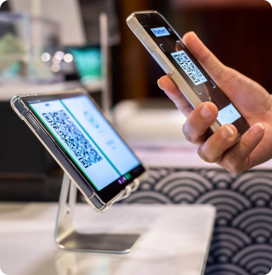 Visitor management software QR code sign in point