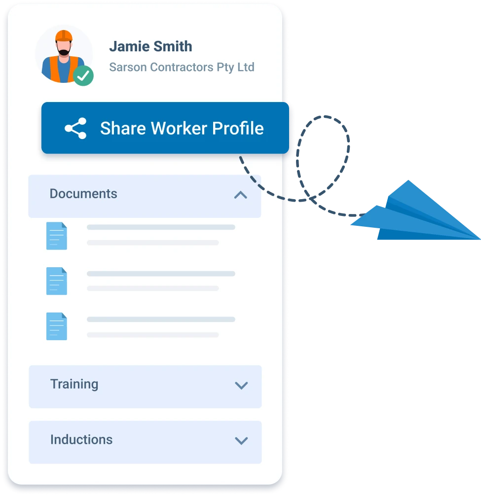 Share workers profile with any new client for free (unlimited shares)